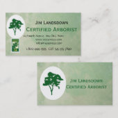 Custom Tree Arborist Business Card Visitenkarte (Vorne/Hinten)