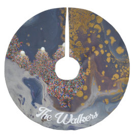 Custom Tree Skirt, Brushed Polyester Polyester Weihnachtsbaumdecke