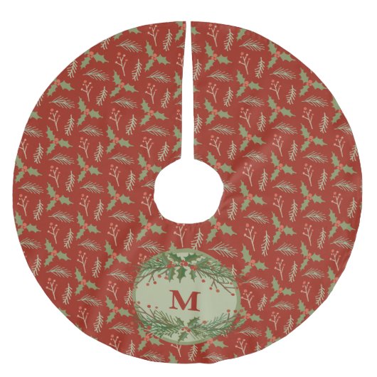 Custom Tree Skirt, Brushed Polyester Weihnachtsbaumdecke (Vorderseite)