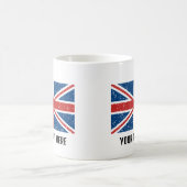 Custom Trendy Britische Flagge Kaffeetasse (Mittel)