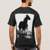 Custom Trendy Elegante Modernes Reiten Pop Kunst,  T-Shirt (Rückseite)