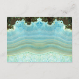 Custom Trendy Girly Aqua Blue Crystal Party UAWG RSVP Karte