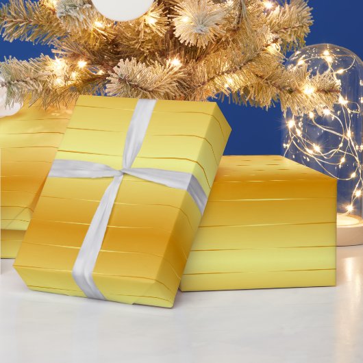Custom Trendy Gold Look Glossy Elegante Moderne Geschenkpapier (Feiertage)