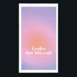 Custom Trendy Gradient Lavender Lila Bat Mitzvah Serviette<br><div class="desc">Custom Trendy Moderne moderne Gradient Lavender Lila Bat Mitzvah Papier Handtücher.</div>