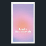 Custom Trendy Gradient Lavender Lila Bat Mitzvah Serviette<br><div class="desc">Custom Trendy Moderne moderne Gradient Lavender Lila Bat Mitzvah Papier Handtücher.</div>