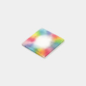 Custom Trendy Moderne Abstrakte Rainbow Art Post-it Klebezettel (angewinkelt)
