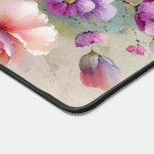 Custom Trendy Stylish Aquarell Flowers Template Schreibtischunterlage (Ecke)