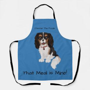 Custom Tri Colored Cavalier King Charles Spaniel Schürze