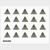 Custom Triangle Sticker - Textil Top Green (Blatt)