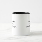 Custom Tribal Typografy Coffee Cup Tasse (Zentrum)