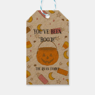Custom Trick-oder-Leckerei Halloween Boo Geschenk Geschenkanhänger