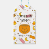 Custom Trick-oder-Leckerei Halloween Boo Geschenk  Geschenkanhänger (Vorderseite)