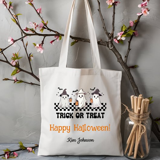 Custom Trick oder Treat Halloween Candy Tote Bag Tragetasche
