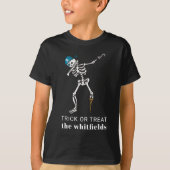 Custom Trick oder Treat Halloween Dabbing Pirate T-Shirt (Vorderseite)