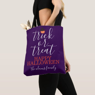 Custom Trick oder Treat Halloween Tote Bag - Moder Tasche