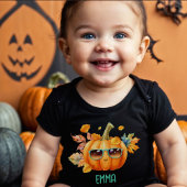 Custom Trick oder Treat Orange Pumpkin Fun Hallowe Baby Strampler