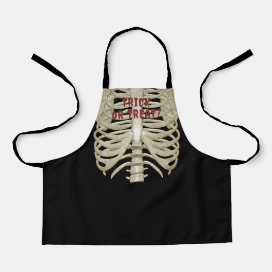 Custom Trick oder Treat Spooky Kids Halloween Schü Schürze (Vorderseite)