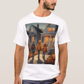 Custom Trick or Treat Halloween T - Shirt (Vorderseite)