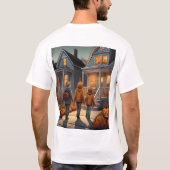 Custom Trick or Treat Halloween T - Shirt (Rückseite)