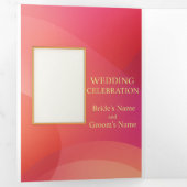 Custom Trifold Letter Fold Invitation, Size: 5" x Dreifach Gefaltete Einladung (Innen Erste Seite)