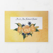 Custom Trifold Letter Fold wedding Invitation Dreifach Gefaltete Einladung (Cover)