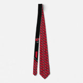 Custom TRINIDAD FLAG Monogram Neck Tie Krawatte (Rückseite)
