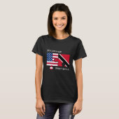 Custom Trinidad USA Flag T-Shirt (Vorne ganz)