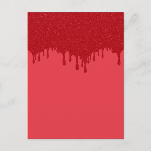 Custom Tropfen Tomato Red Postcard Postkarte (Vorderseite)