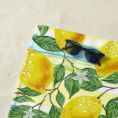 Custom Tropical Angesagt Summer Lemons Fruchtmuste Strandtuch (Beispiel)