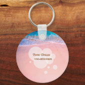 Custom Tropical Beach Schlüsselanhänger (Vorderseite)