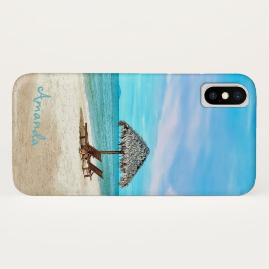 Custom Tropical Beach Seascape Case-Mate iPhone Hülle (Rückseite (Horizontal))