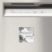 Custom Tropical Beach Small Business Magnet (In Situ (Geschirrspüler))