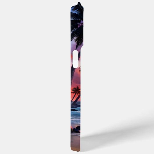 Custom Tropical Beach Sunset | Küstenkunst Case-Mate iPhone Hülle (Rückseite / Rechts)