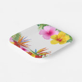 Custom Tropical Blume Hibisken Party Pappteller (Gewinkelt)