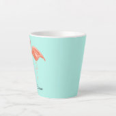 Custom Tropical Flamingo Milchtasse (Vorderseite)