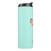 Custom Tropical Flamingo Thermosbecher (Nach links gedreht)