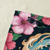 Custom Tropical Hibiskus Ocean Wave Future Mrs. Strandtuch (Beispiel)