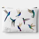 Custom Tropical Hummingbirds Zubehörtasche (Vorderseite)