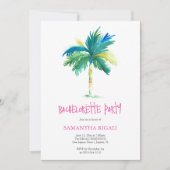 Custom Tropical Invitations Junggeselinnen-Abschie Einladung (Vorderseite)