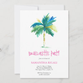 Custom Tropical Invitations Junggeselinnen-Abschie Einladung