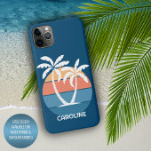 Custom Tropical Island Beach Ocean Sunset iPhone Hülle