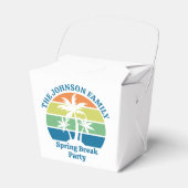 Custom Tropical Island Party Palm Trees Fortune Geschenkschachtel (Vorderseite)