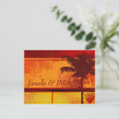 Custom Tropical Palm Tree Cards Postkarte (Stehend Vorderseite)