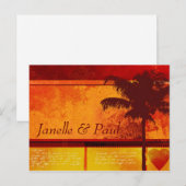 Custom Tropical Palm Tree Cards Postkarte (Vorne/Hinten)