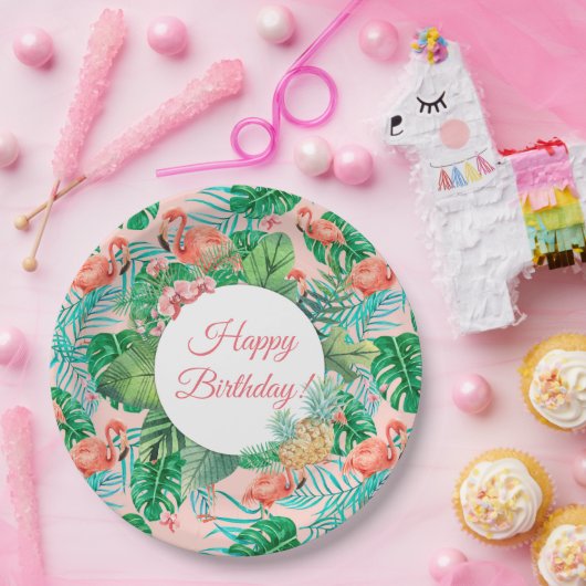 Custom Tropical Pappteller (Party)