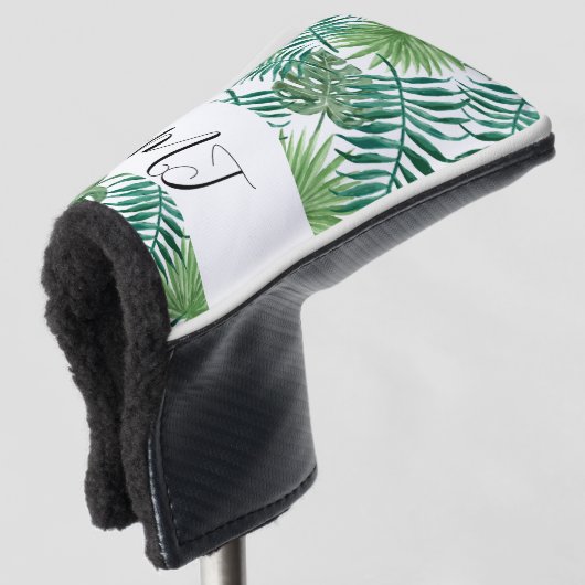 Custom Tropical Putter Golf Headcover (3/4 Vorderseite)