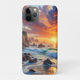 Custom Tropical Sunset Cliffs - Lebhafte Küste Case-Mate iPhone Hülle