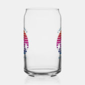 Custom Tropical Sunset Palm Tree Beach House Dosenglas (Rechts)