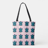 Custom Tropical Turtle Floral Pattern Seamless  Tasche (Rückseite)