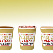 Custom, Trump 2025 The Golden Age, America First Pappbecher